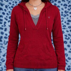 Vintage 2000s American Eagle V Neck Knitted Sweater